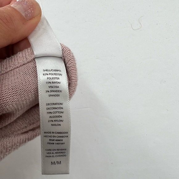 FN by Floral Nikrooz Plush Pink Pajama Top Ladies Medium - Picture 6 of 6